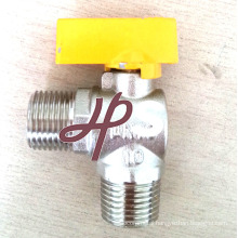 angle type gas ball valve